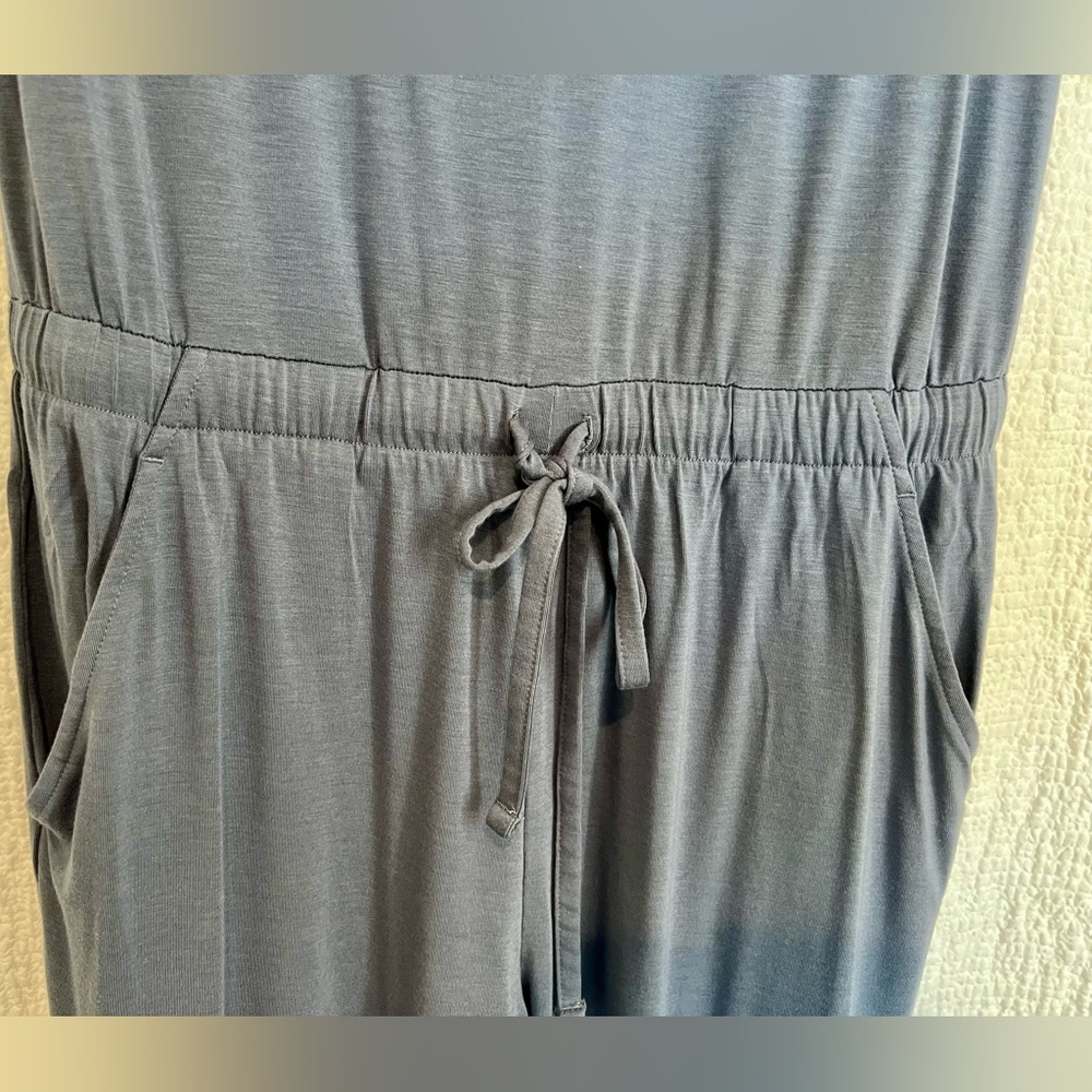 Tommy John Women's Short Sleeve Lounge Jumpsuit - S - Gray-Blue